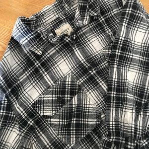 Retro B&W flannel button down